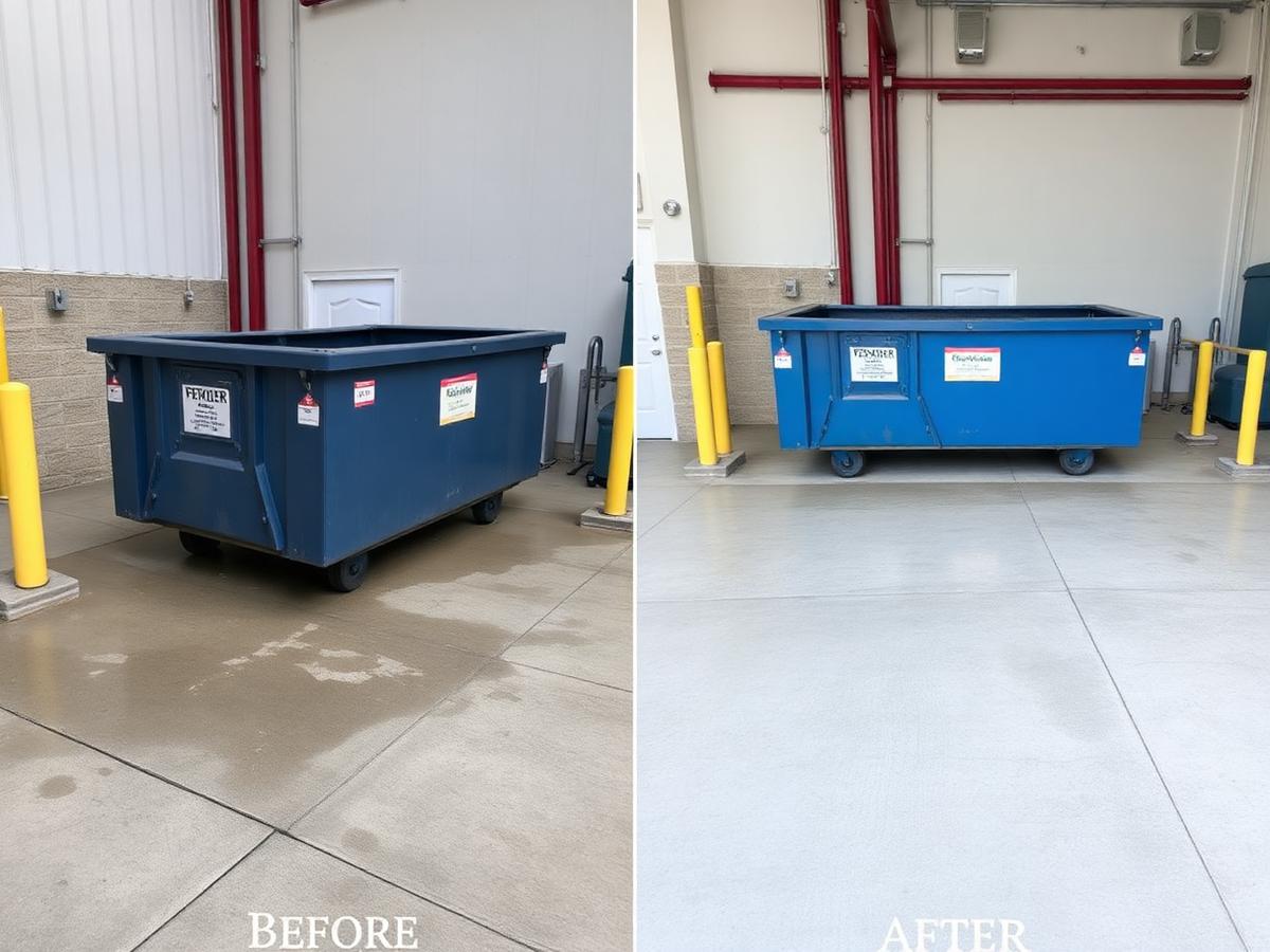 Dumpster Pad Cleaning